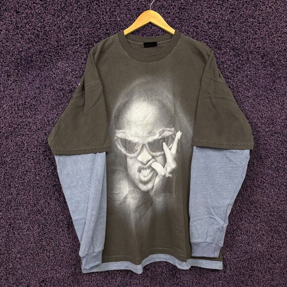 Rihanna R20 2005 Layered Long Sleeve T-Shirt Size 2XL - Picture 1 of 5